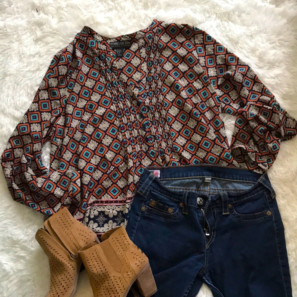 Forever 21 Plus Size Blouse Size XL